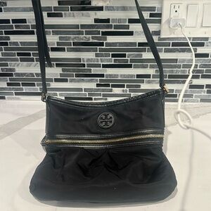 Tory Burch Black Canvas Crossbody Bag